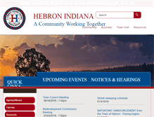 Tablet Screenshot of hebronindiana.org